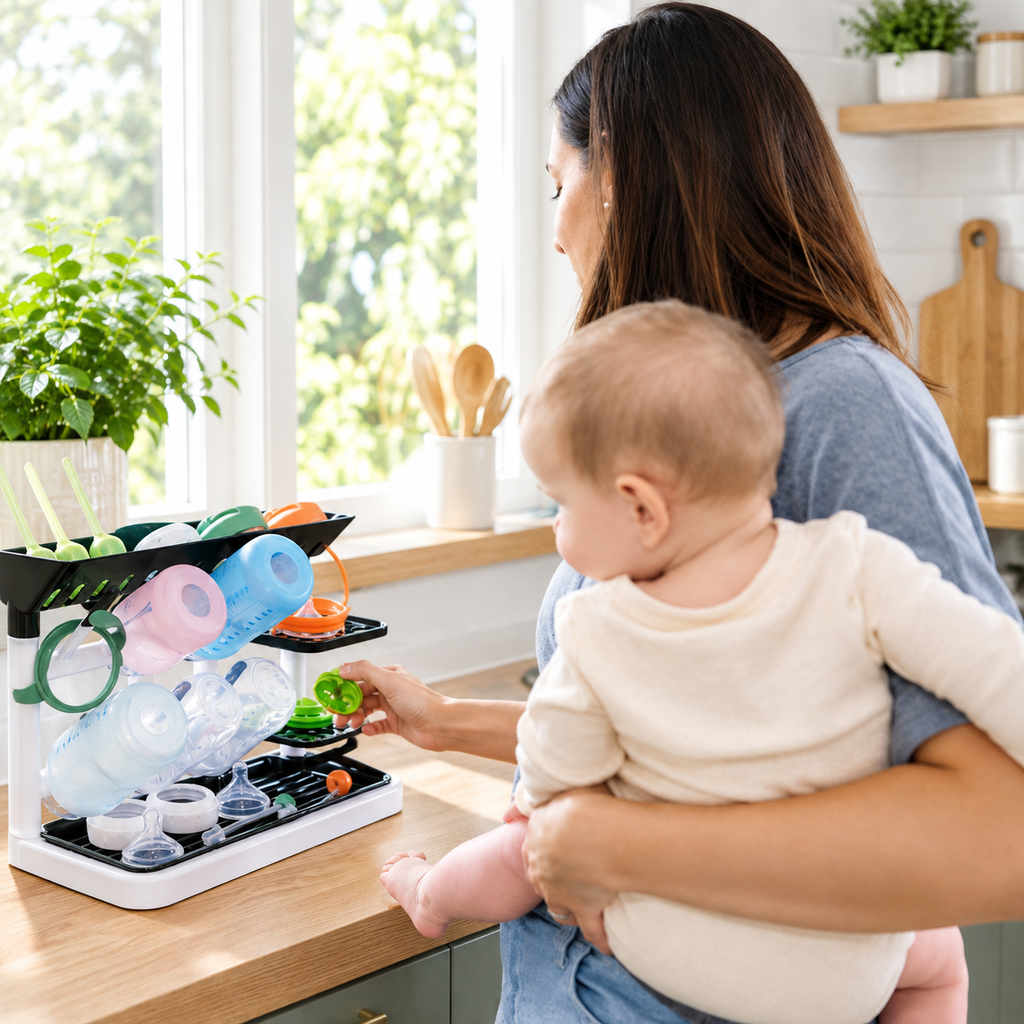 2-Pack Vertical Bottle Drying Rack