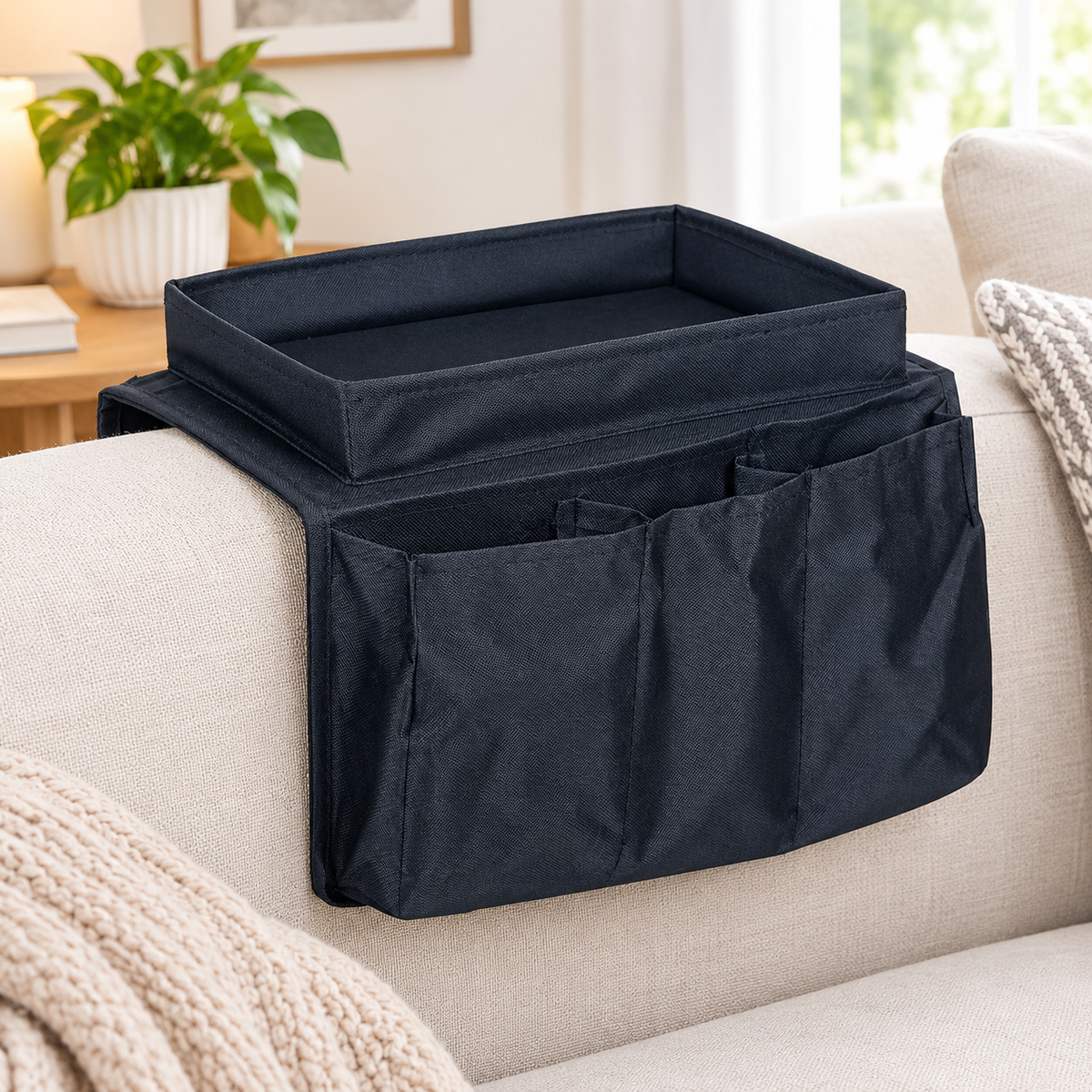 6-Pocket Sofa Armrest Organizer