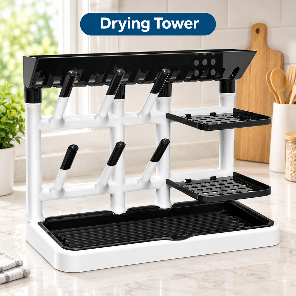 2-Pack Vertical Bottle Drying Rack