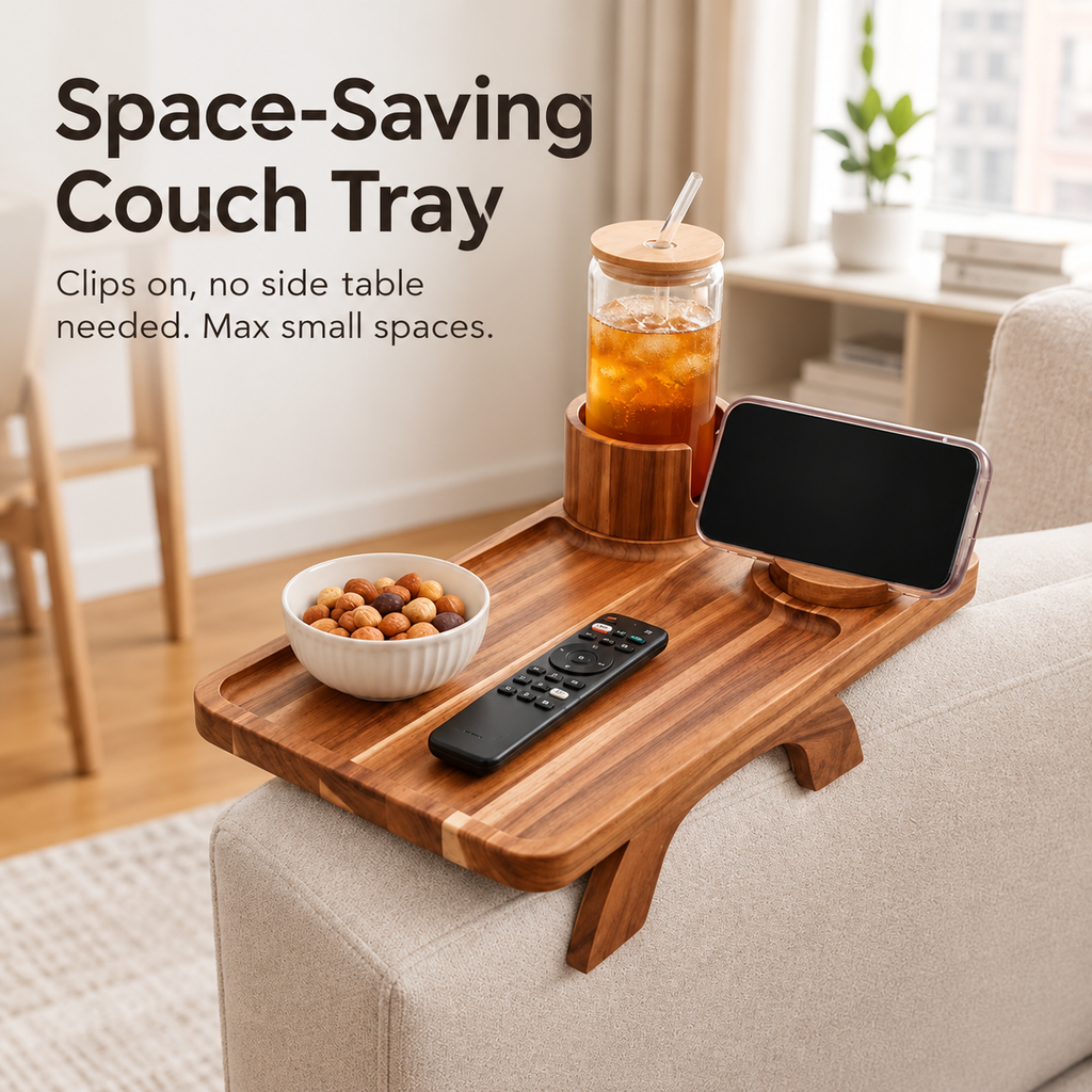 3-in-1 Sofa Arm Tray