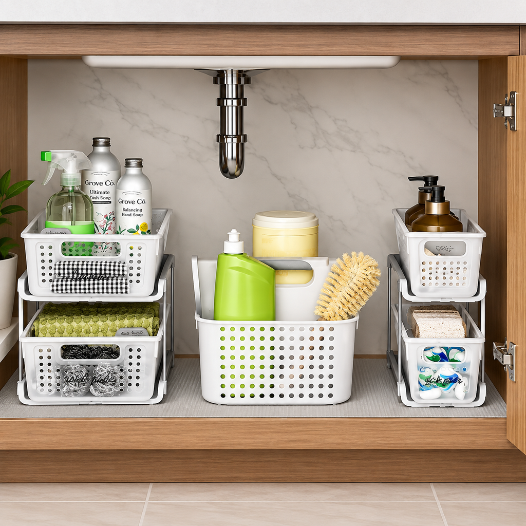 Soft Handle Cleaning Storage Tote