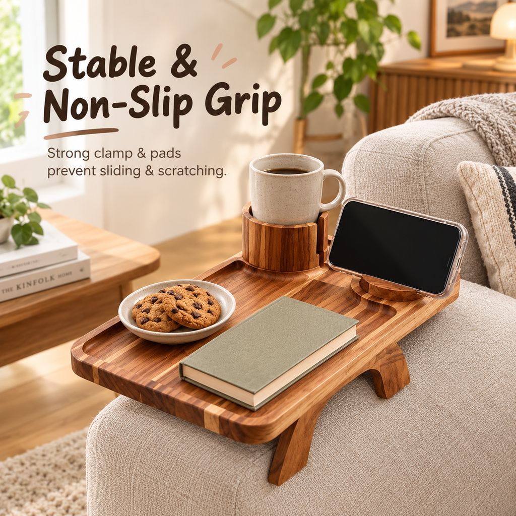 3-in-1 Sofa Arm Tray