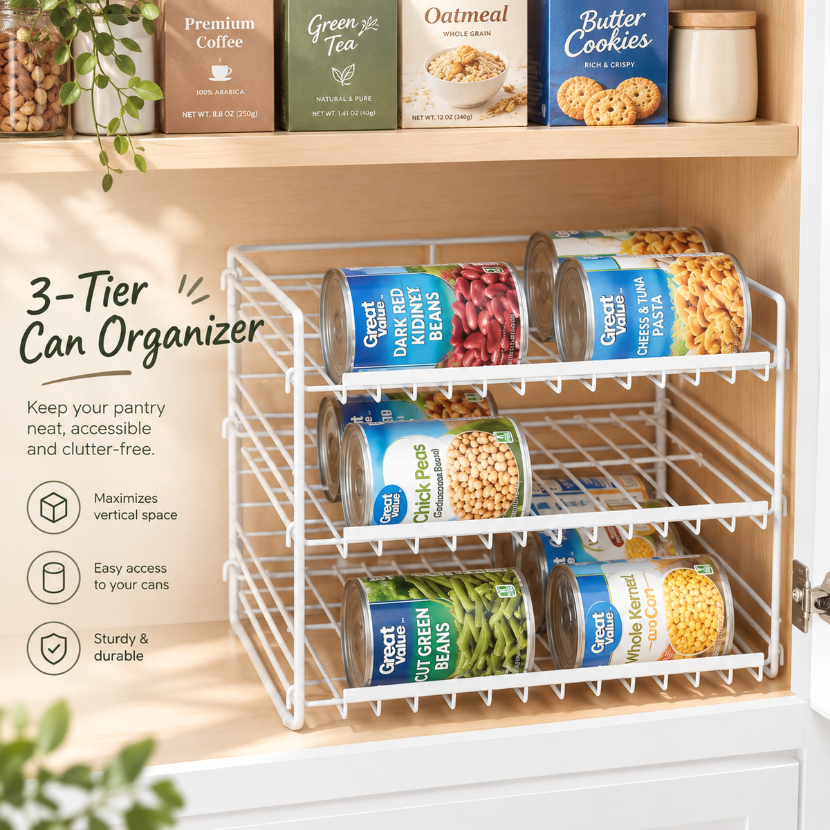 3-Tier Can Organizer Rack