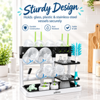 2-Pack Vertical Bottle Drying Rack